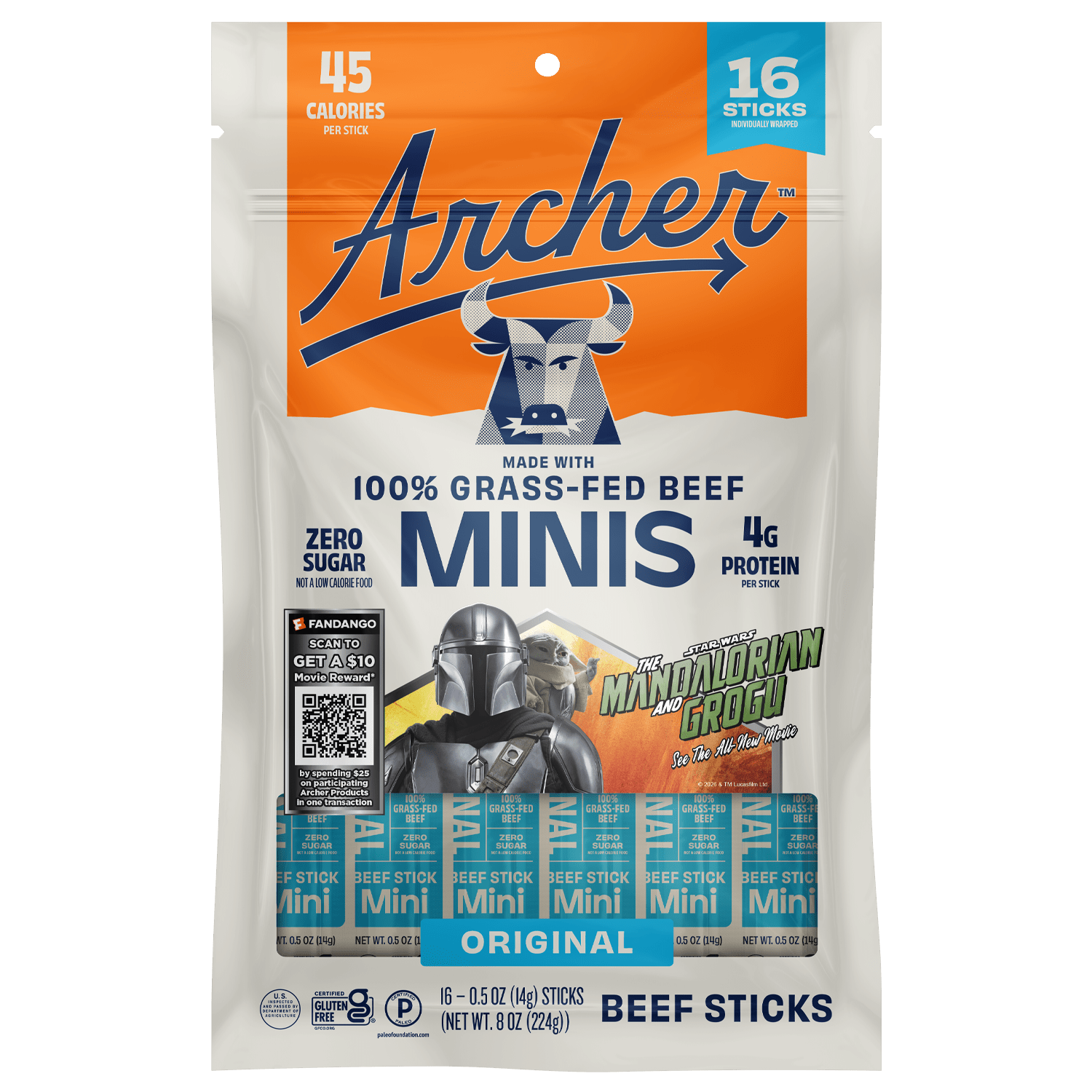 Original Beef Mini Sticks – Archer Jerky