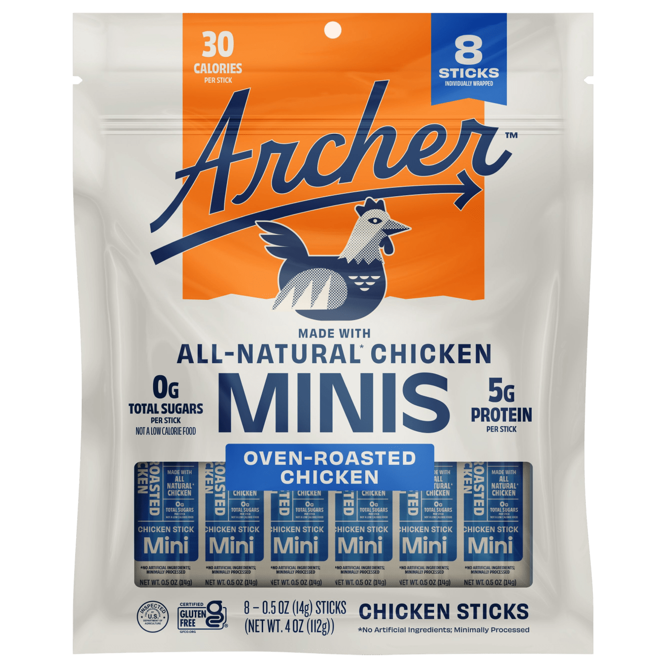 Oven-Roasted Chicken Mini Sticks – Archer Jerky