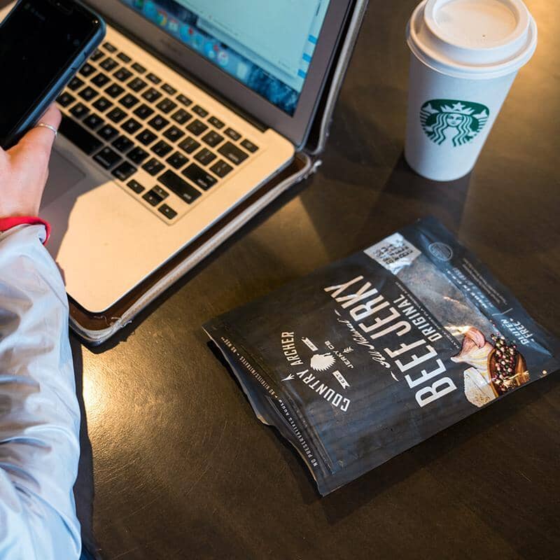 Starbucks' offers Country Archer Jerky snacks