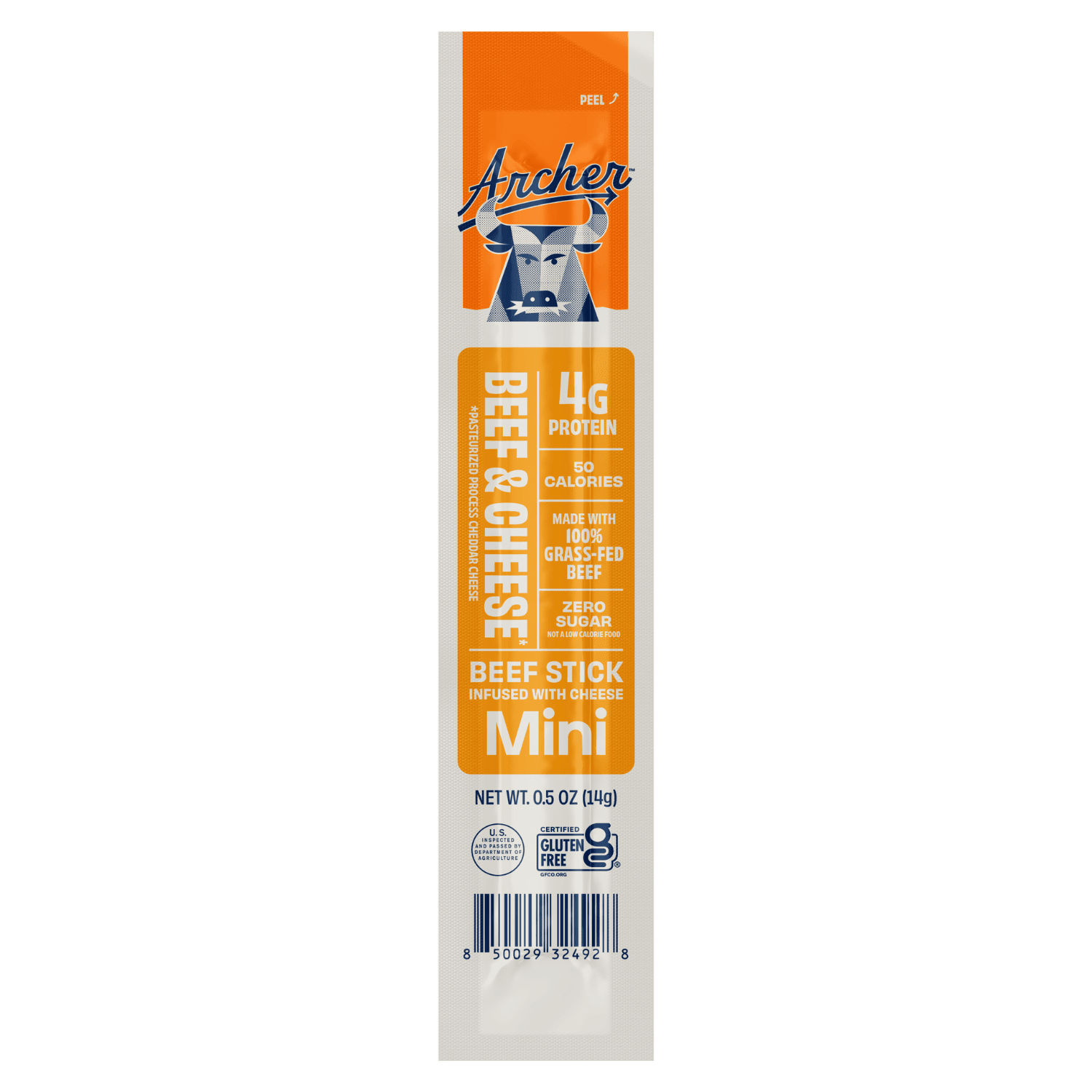 Archer Beef and Cheese Individual Mini Stick front of package