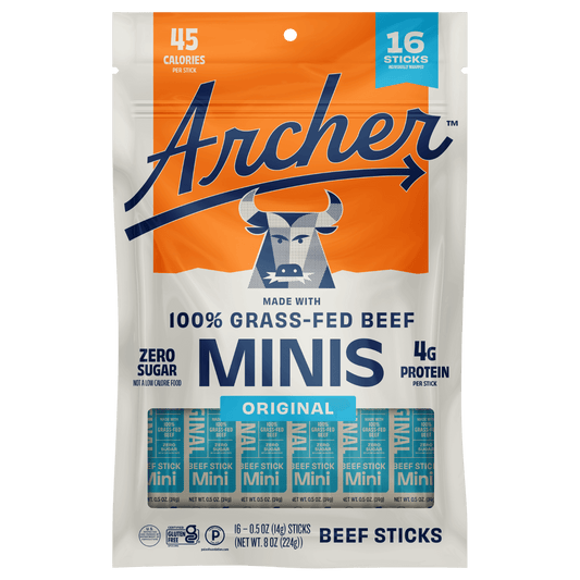 Archer Original Beef Mini Sticks front of package