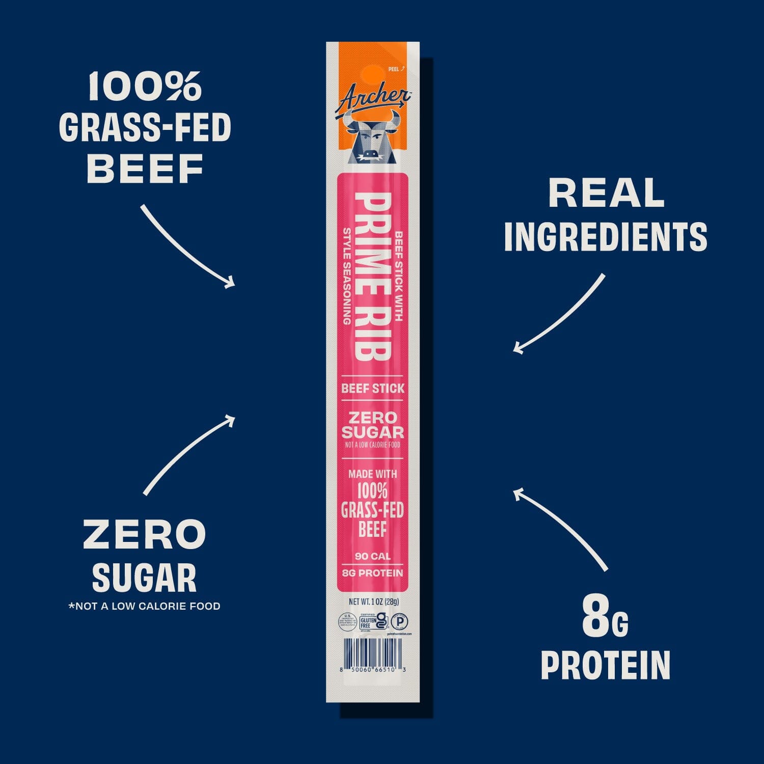 Prime Rib Style Beef Stick – Archer Jerky