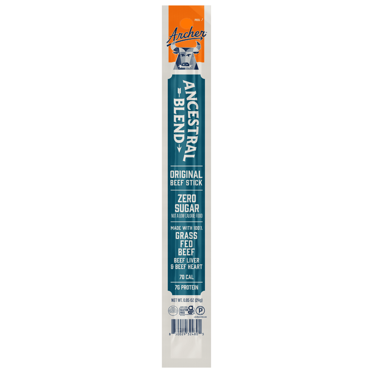 Archer 1 ounce Ancestral Beef Stick front of package